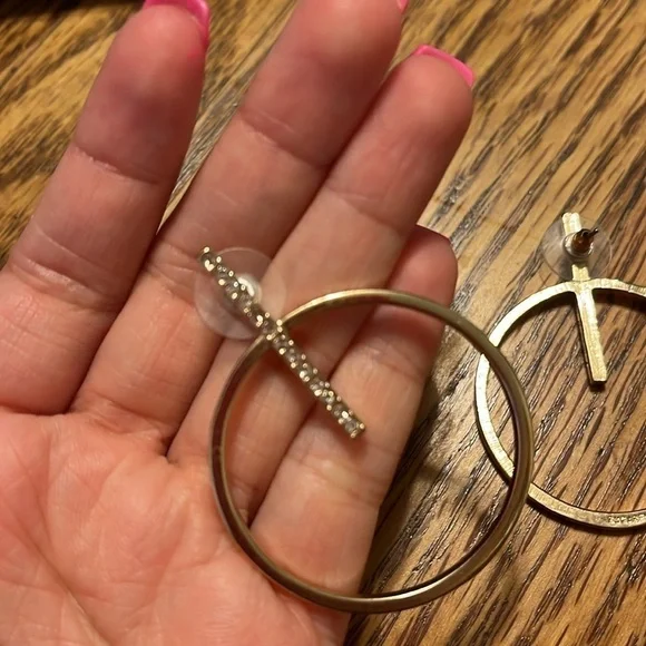 “Sugar Fix Bauble Bar Hoop Earrings” - Picture 4 of 5